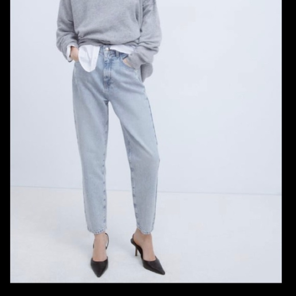 NWT Zara Mom fit high rise jeans